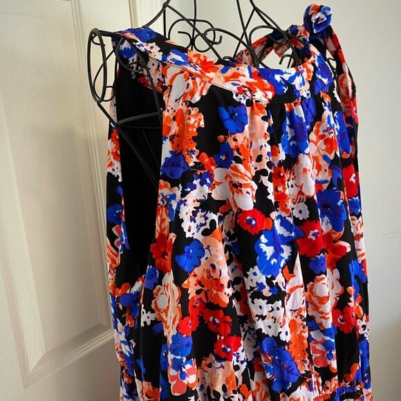 Heidi Weisel Red and Blue Floral maxi - Picture 3 of 9